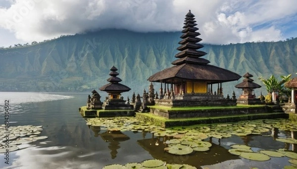 Obraz Ulun Danu Temple, Bali: Serenity on Lake Bratan