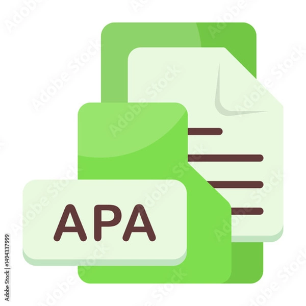 Fototapeta APA Format Icon