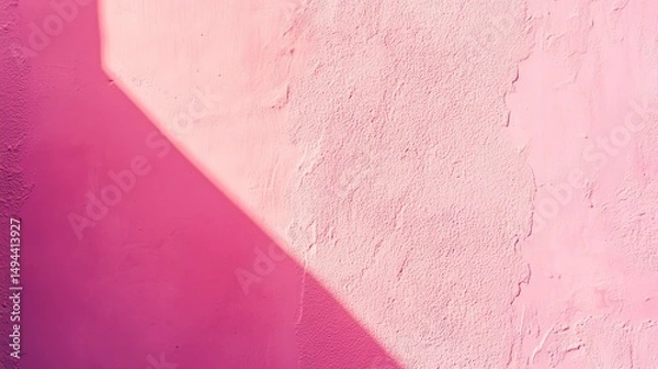 Obraz Pink Wall Texture Background Light Shadow Abstract Pastel Modern Design Element Summer Bright Vibrant Color Wallpapers  