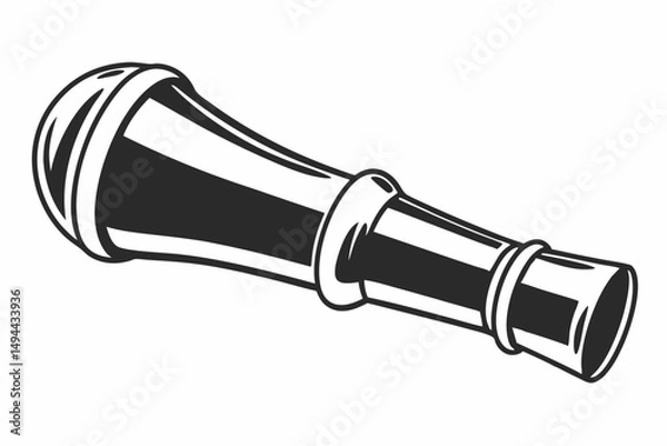 Fototapeta duck call  silhouette vector