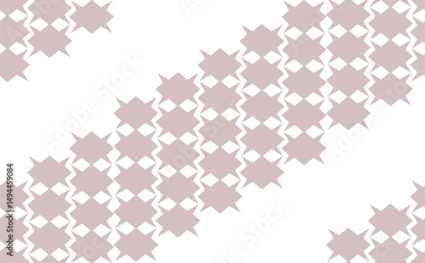 Obraz Geometric shapes in the form of rhombuses and triangles, located diagonally, form a seamless pattern for presentations, postcards, websites.