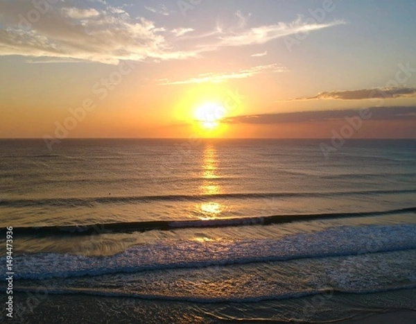 Fototapeta Sunset the ocean