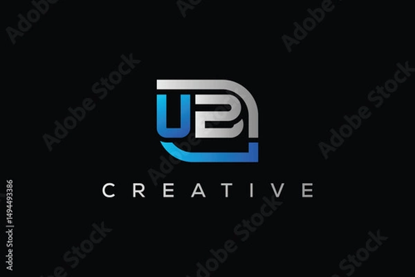 Obraz simple uz logo vector template