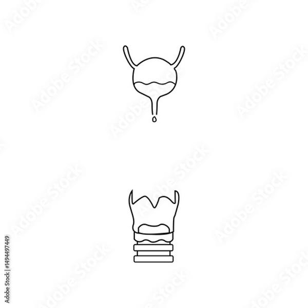 Fototapeta Human Internal Organs Icon Set