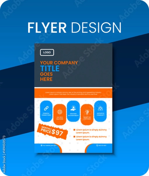 Obraz Professional Services Flyer – Clean Layout for Consulting & Agencies