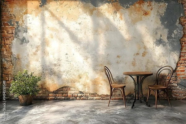 Obraz Rustic Wall Background 3D Illustration