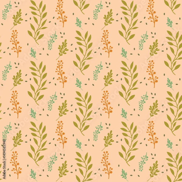 Fototapeta Seamless Floral Pattern