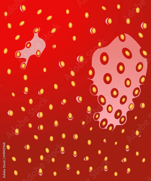 Obraz Strawberry texture