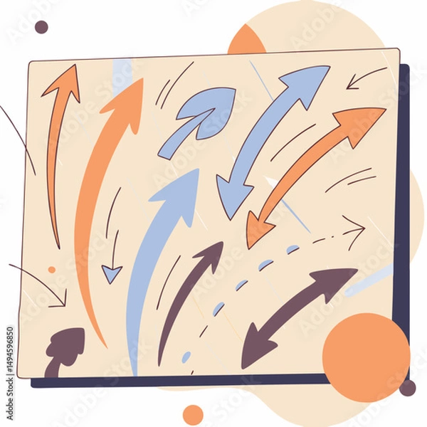 Obraz Tropical beach nature vector illustration design, abstract summer sea art pattern