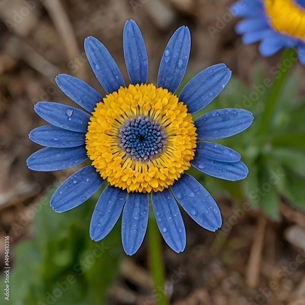 Obraz Blue daisy flower