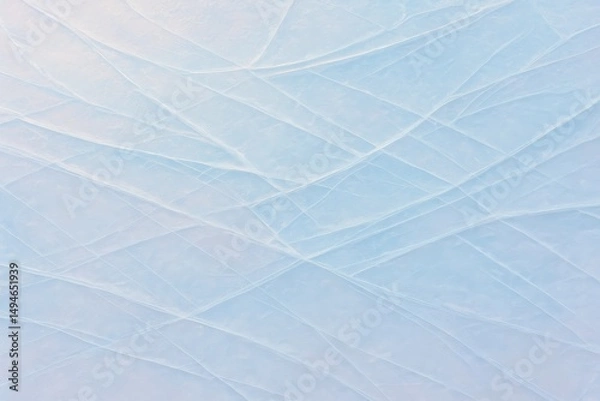 Fototapeta Pastel Thin Ice Layers Texture – Soft Blue-White Reflections for Frosted Natural Designs