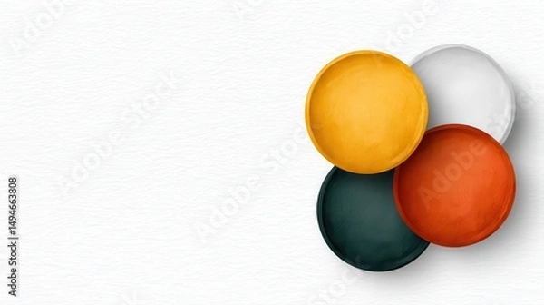 Obraz four overlapping circles forming the ikigai concept