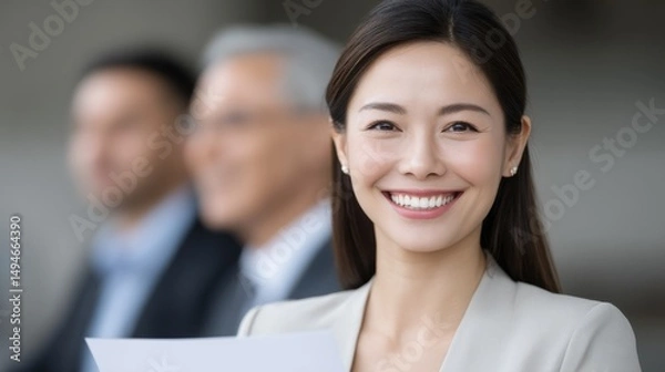 Obraz An image representing job searching or recruitment. Symbolizing opportunity and interviewing individuals who are ready and qualified for employment.
