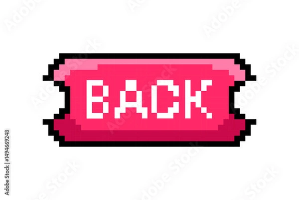Obraz Pixel Game UI Element that Enhance Interactive Design Experiences