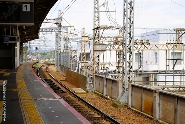 Obraz Platform at Kintetsu Yamato-Yagi Station