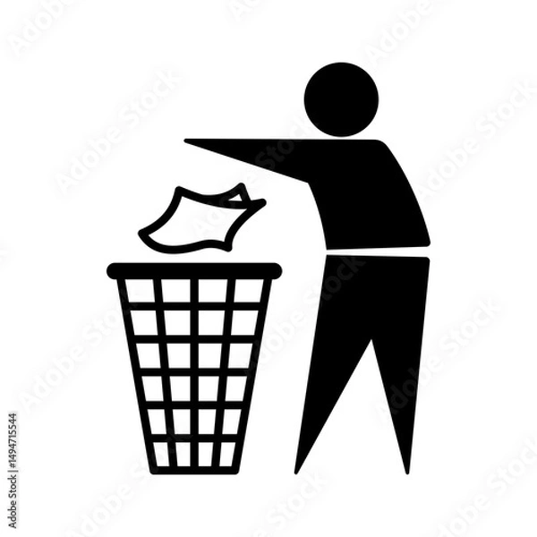 Obraz PNG transparent image of recycling icon for waste to protect the environment and eco friendly