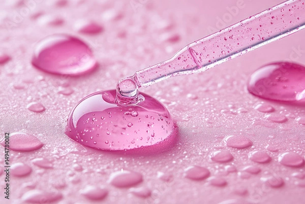 Obraz Pink serum drops