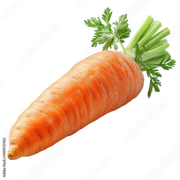 Obraz Fresh Carrot on Transparent Background