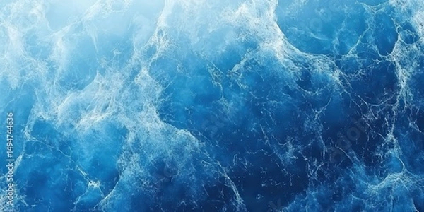 Obraz Abstract Blue Water Texture Background Digital Ocean Deep Sea Design Art Aqua Cool Waves Fluid Image