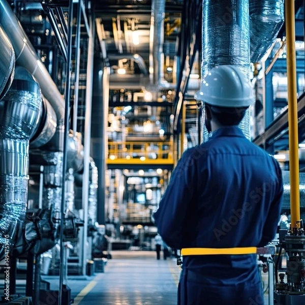 Fototapeta AI-Powered Predictive Maintenance Systems Enhancing Equipment Reliability by Analyzing Historical Data, Detecting Anomalies, and Scheduling Preventive Repairs for Industrial Operations