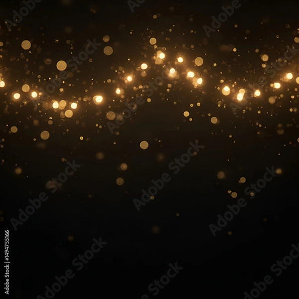 Fototapeta Glitter lights grunge background glitter defocused abstract twinkly lights and stars christmas background sprinkle gold dust on a black background with copy space