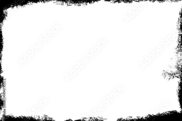 Fototapeta grunge frame with grass