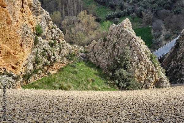 Obraz Rocher et plaine triangulaire.