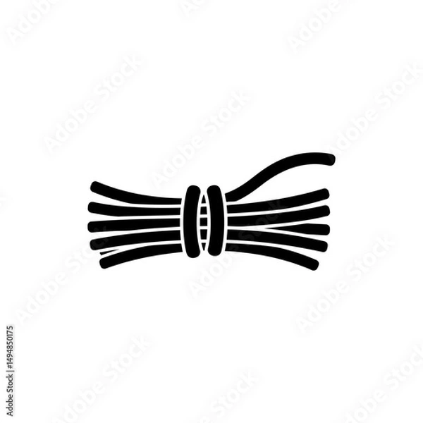 Fototapeta Cable Tie Around Bundle, Representing Organization and Neatness