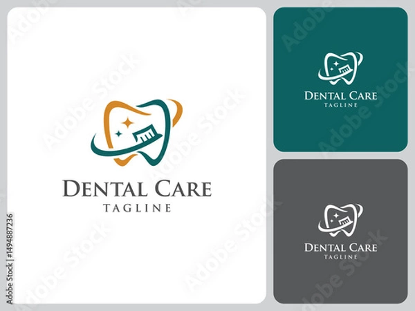 Obraz dental logo vector