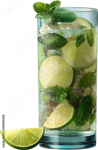 Obraz Mojito in Tall Glass