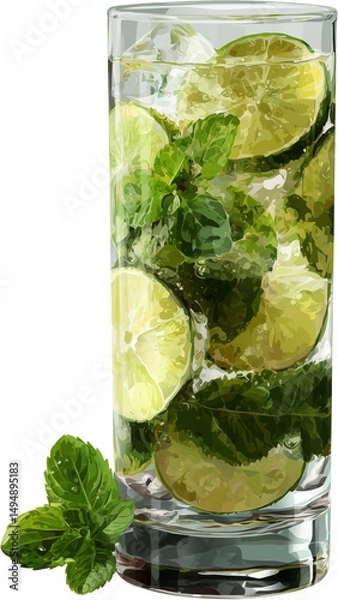 Obraz Mojito in Tall Glass