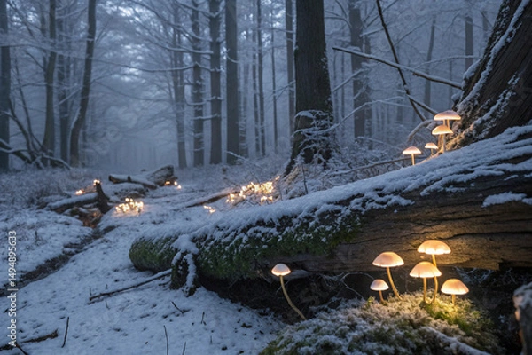 Obraz forest in the night
