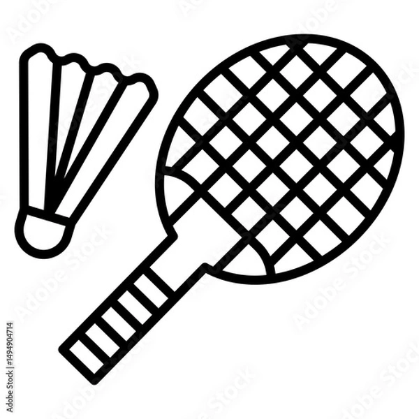 Fototapeta Badminton Icon