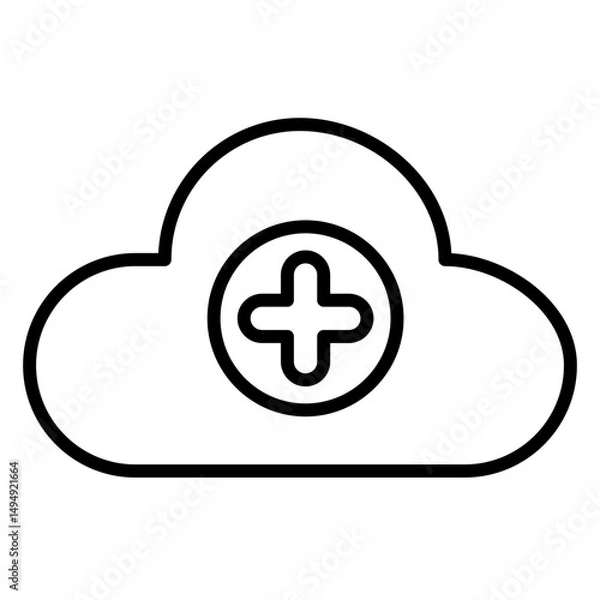 Obraz Cloud Vector Icon