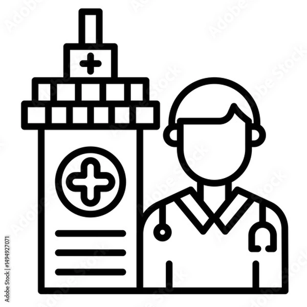 Fototapeta Doctor Vector Icon