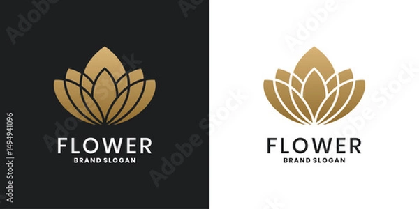 Obraz Lotus flower logo icon design