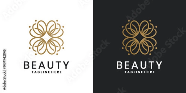 Obraz Elegant beauty salon and spa logo design