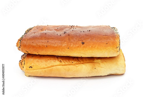Obraz Two buns with poppy seeds.