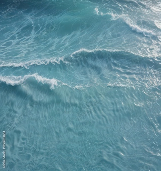 Obraz Subtle blue water wave background  Calming texture ideal for soothing designs , mobile, art