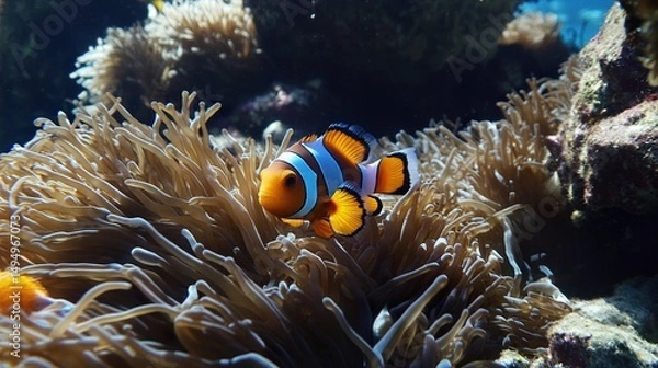 Obraz clown fish in aquarium
