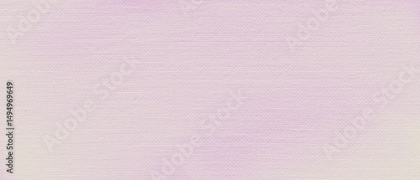 Fototapeta Pale pink canvas fabric texture abstract background. 