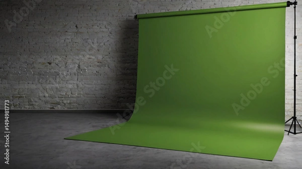 Fototapeta solid background single green color product Banner 