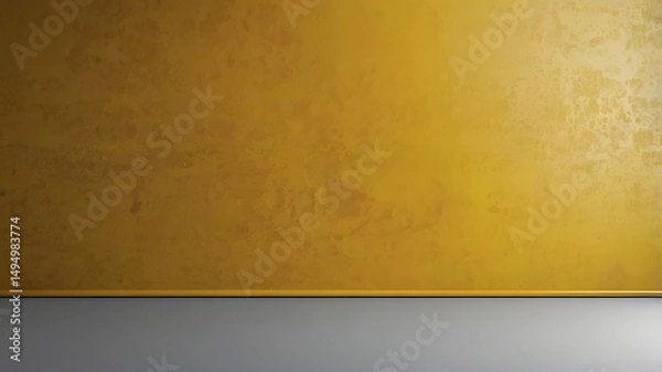 Fototapeta solid background single yellow color product Banner 