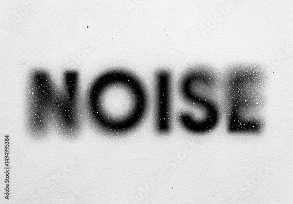 Obraz Noise Blur Text Effect Mockup
