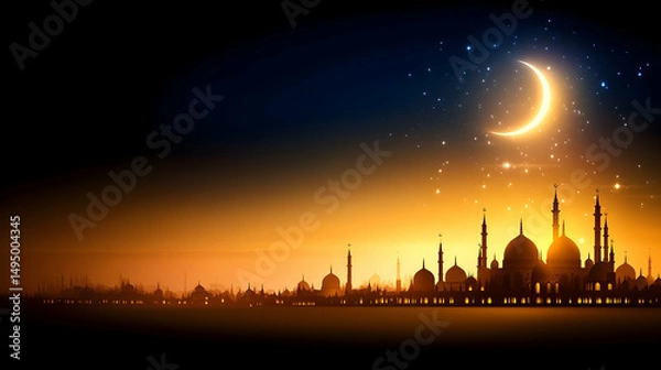 Fototapeta Nomad of the Dunes with eid ul adha 