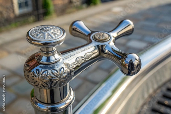 Obraz old water faucet