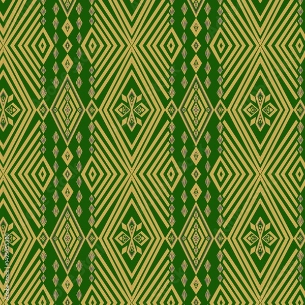 Obraz seamless green pattern Warm, confident, cool, calm, balanced