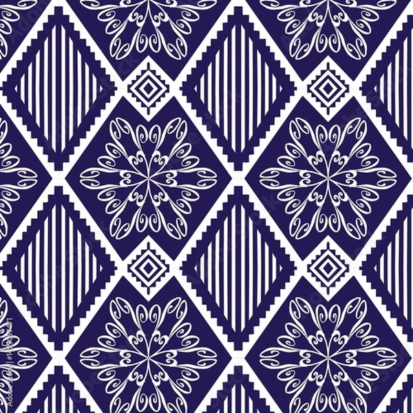 Obraz seamless geometric pattern Notebook cover designs decorated with everyday objects
