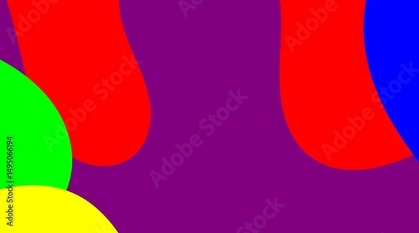 Fototapeta An evocative abstract pattern is presented, characterized by large, flowing shapes in varying tones of purple, blue, and red, seamlessly merging and overlapping, creating a deep, contemplative visual.