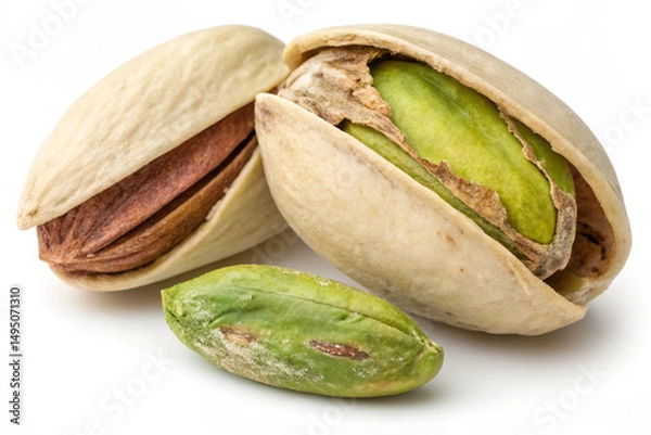 Obraz pistachio nuts isolated on white